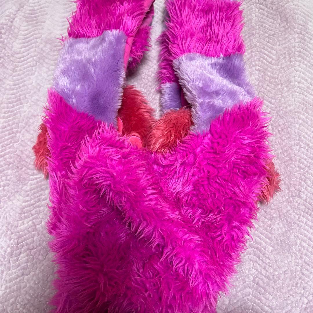 ディズニー　チャシャ猫　ファンキャップマフラー