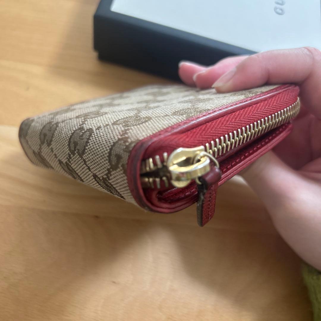 【週末だけ-1,000円】GUCCI GGキャンバス 二つ折り財布