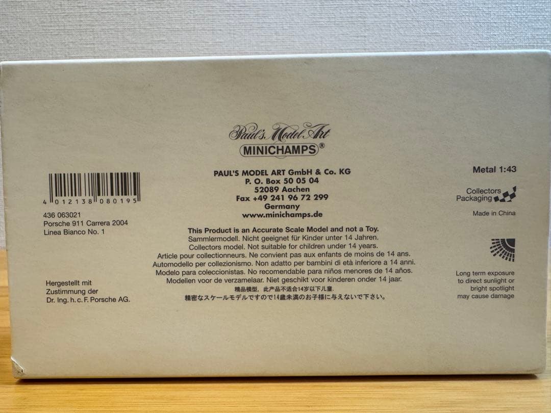 【MINICHAMPS】限定2008台 Porsche 911(997)
