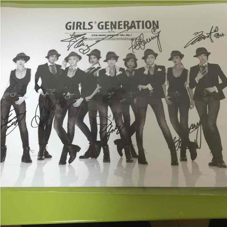 少女時代 直筆サイン Mr.Mr.