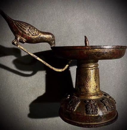 銅器 仏教 燭台 古美術 コレクション品 銅製 工芸品 彫刻装飾品置物