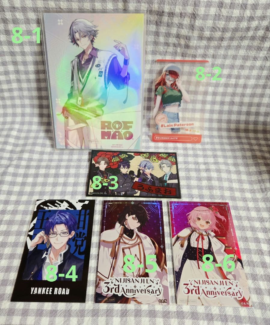 にじさんじ ポストカード カード チェキ ステッカー