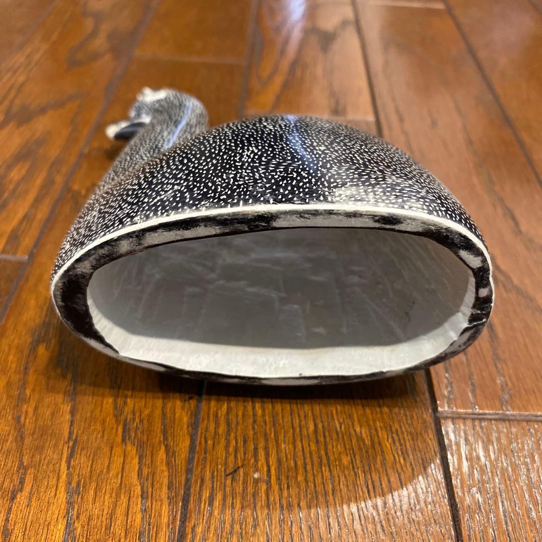 陶器製 鳥の形のオブジェ 約20cm