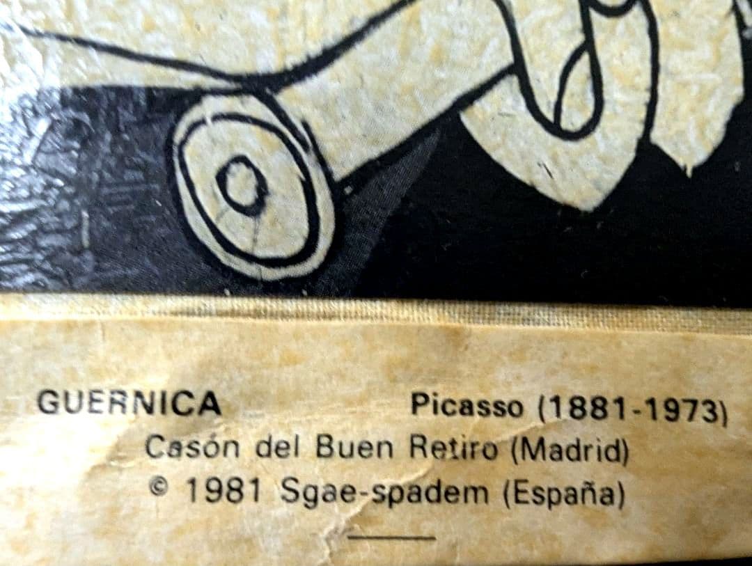 極希少品 ピカソ ゲルニカ スペイン返還記念プラド美術館学芸員監修による複製画