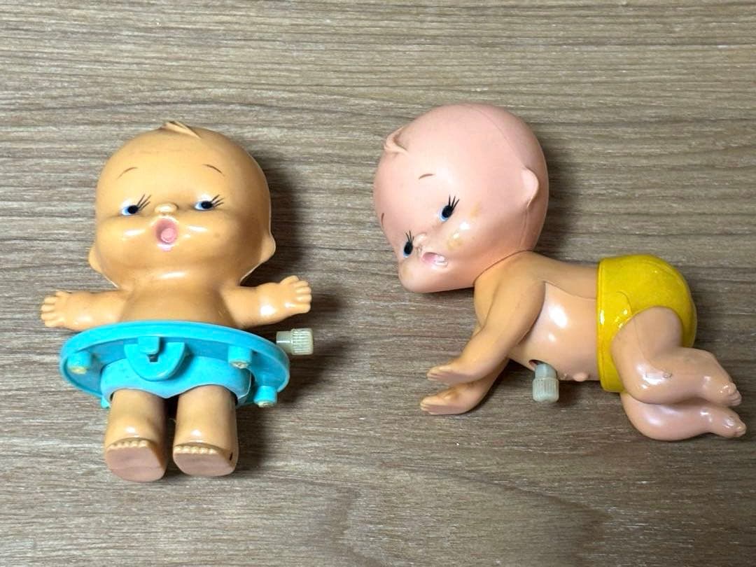 【超レア】昭和レトロ　ネジでよちよち歩く赤ちゃん人形✖️2体セット