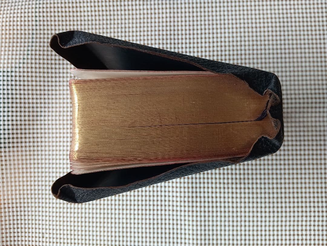 総革装・三方金■旧新約聖書　Holy Bible　東京/米国聖書會社　大正3年