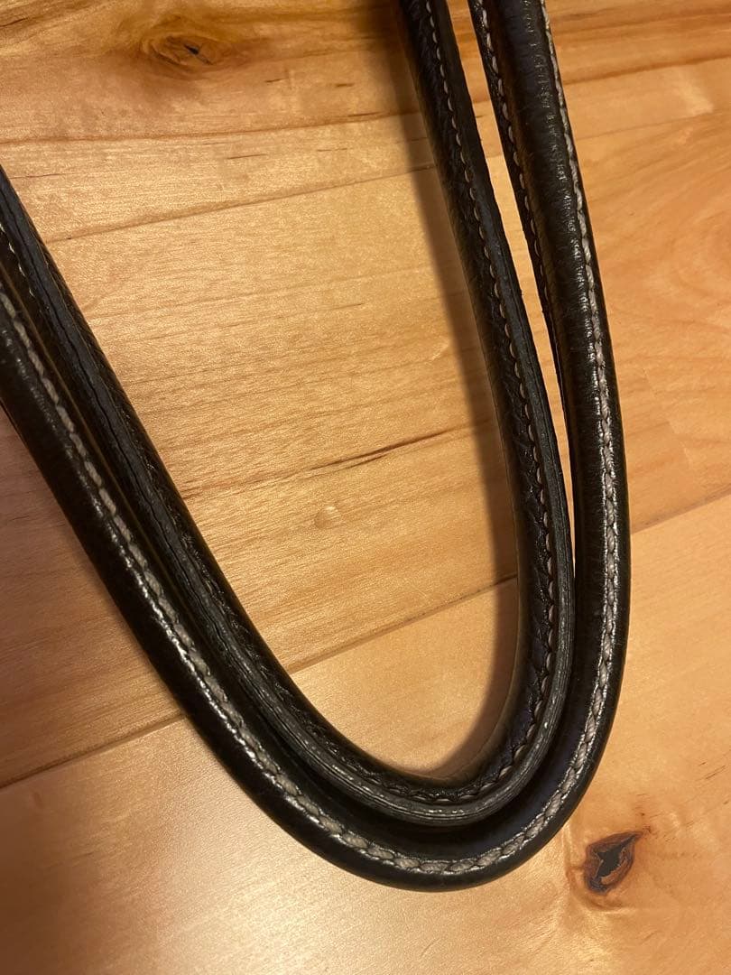 トッズ　バック　黒　レザー　手提げバック