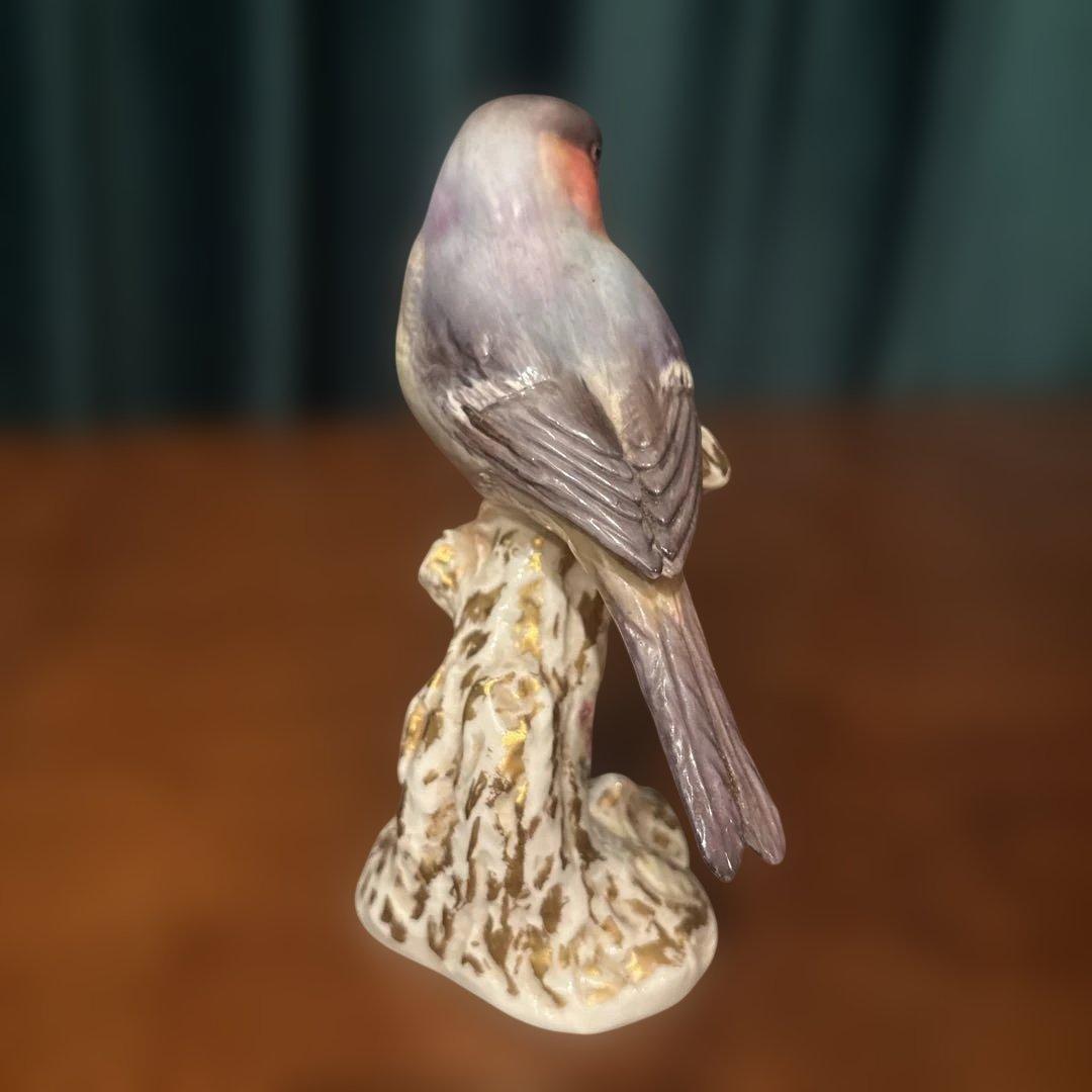 ロイヤルウースター　アカウソ　フィギュリン　小鳥　ビンテージ