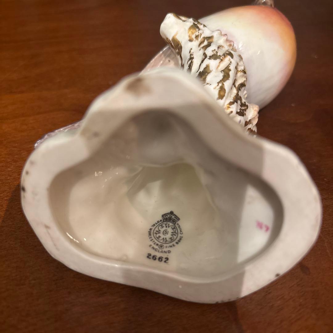 ロイヤルウースター　アカウソ　フィギュリン　小鳥　ビンテージ