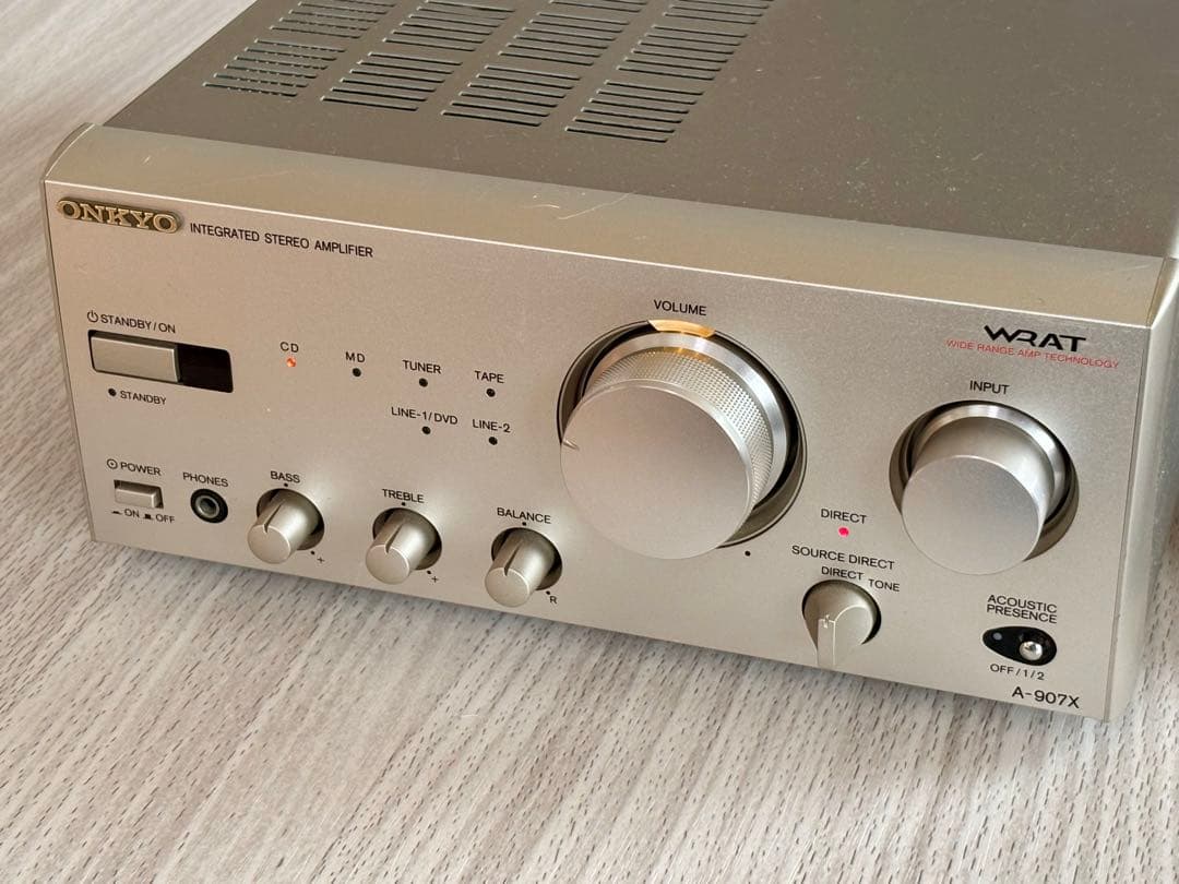 美品★ONKYO A-907X プリメインアンプ ◾️純正リモコン付き
