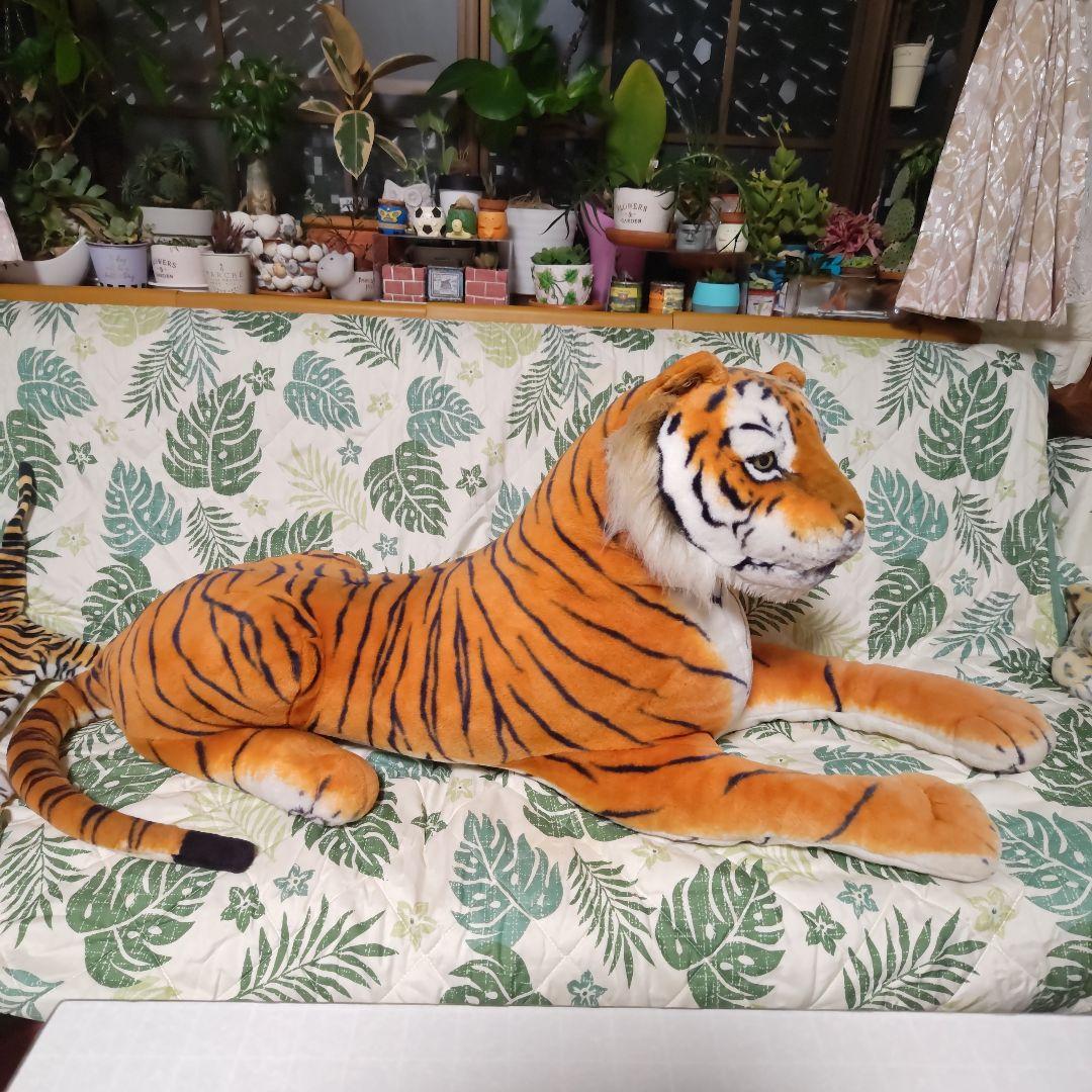 特大リアルタイガーぬいぐるみ！リアルマニアルぬいぐるみマットセット❣