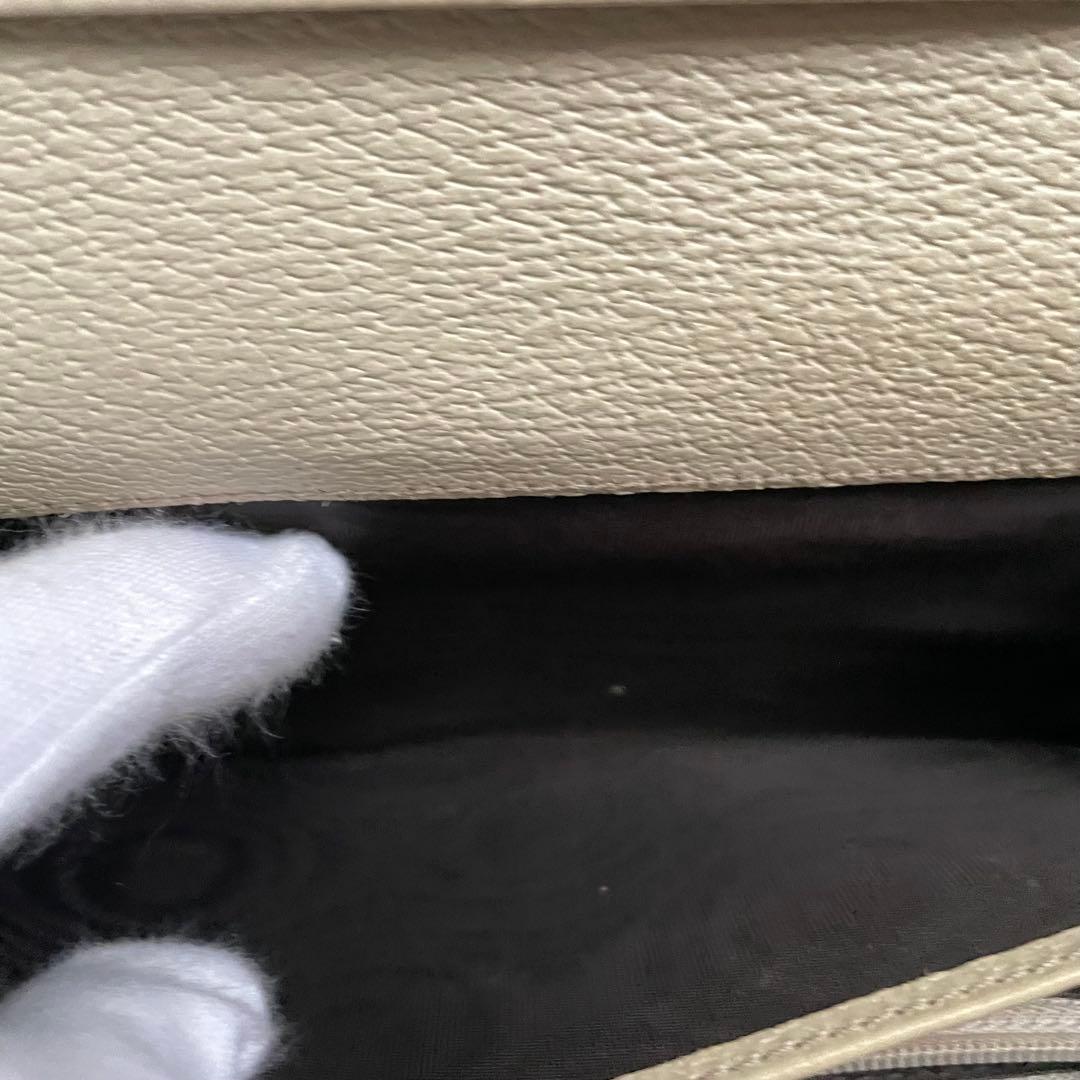 GUCCI グッチ 長財布 GGキャンバス ロゴプレート 折り財布 1219-④