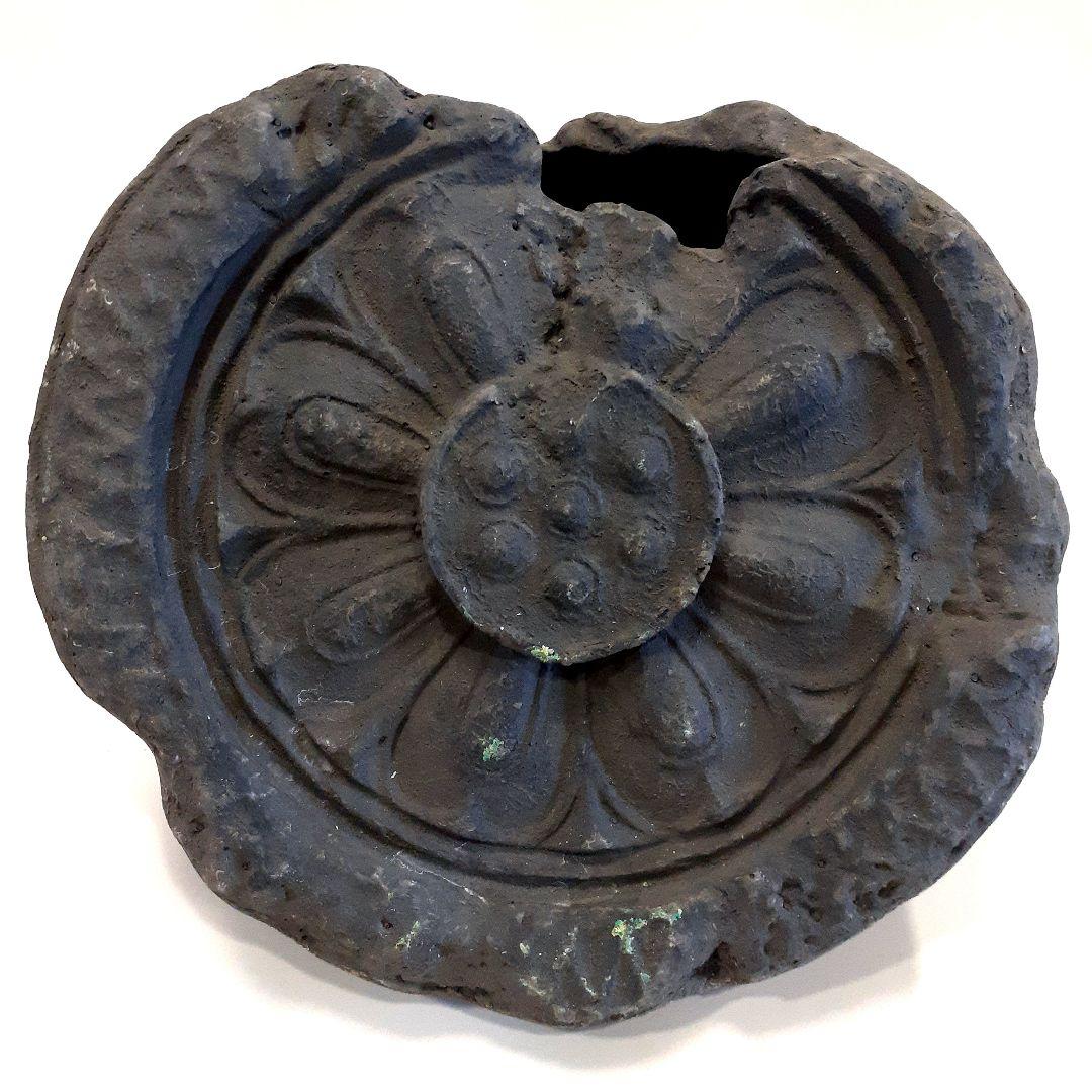 古代瓦花器　3点