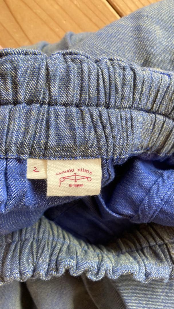 タマキニイメ tamaki niimeコットンタルンパンツ ロング　サイズ2