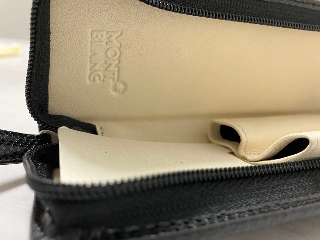 美品★Mont Blanc　モンブラン　ペンケース　2本用　黒　箱