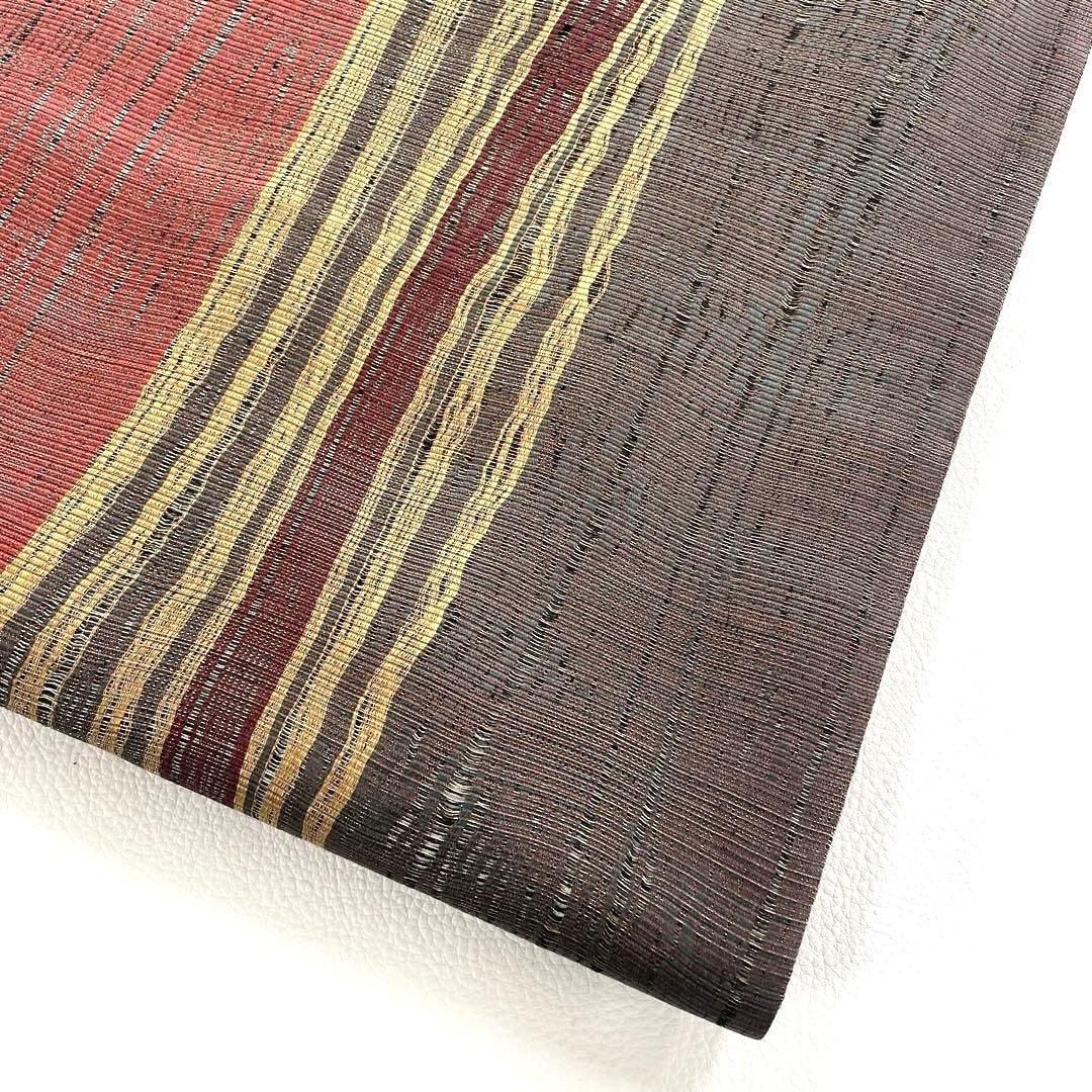 専用帯5106 ●小森草木染工房 小森久 草木染 本場筑前博多織 両面全通 袋帯