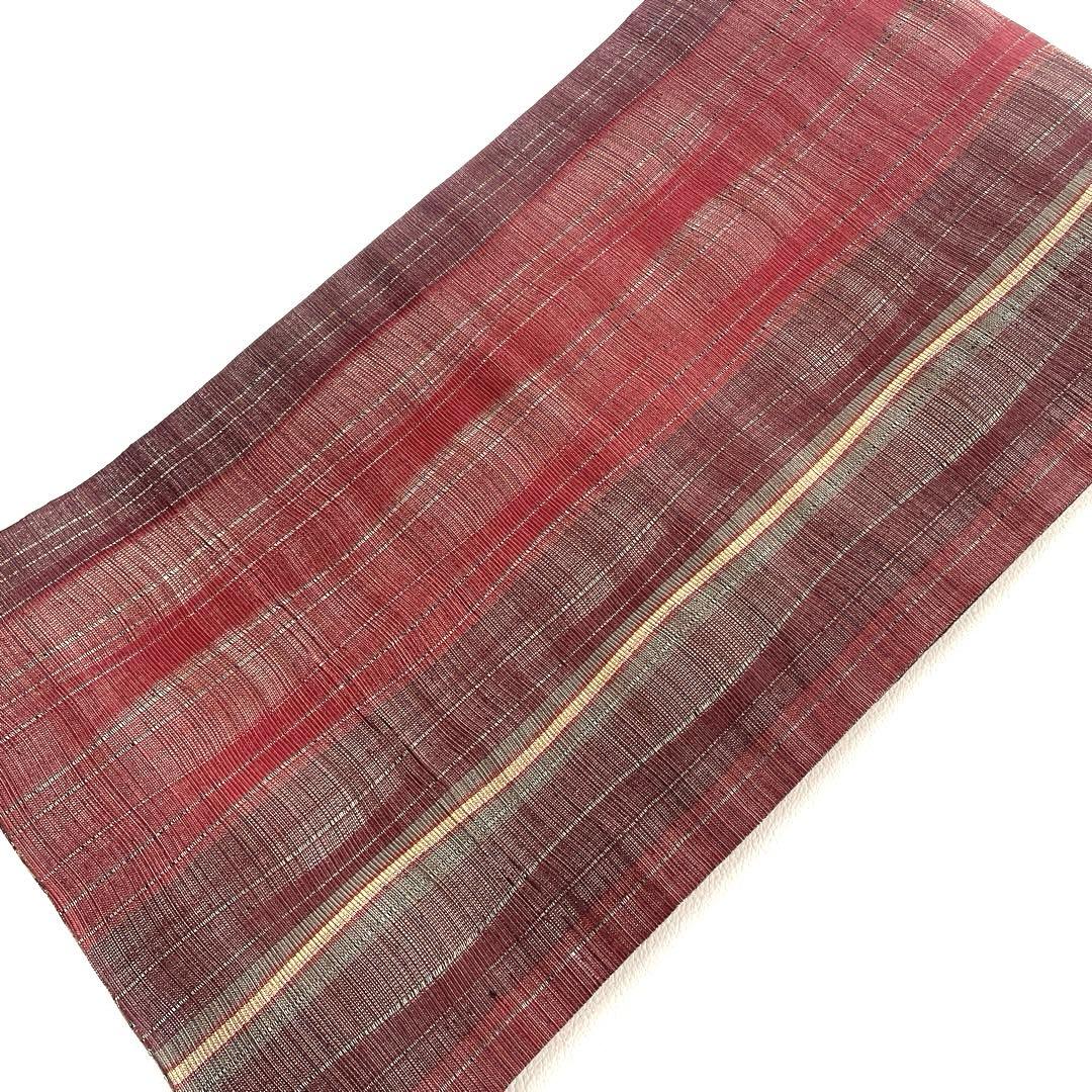 専用帯5106 ●小森草木染工房 小森久 草木染 本場筑前博多織 両面全通 袋帯