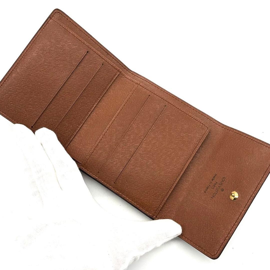 【新品同様】ルイヴィトン モノグラム カルトクレディ 三つ折り財布 Wホック