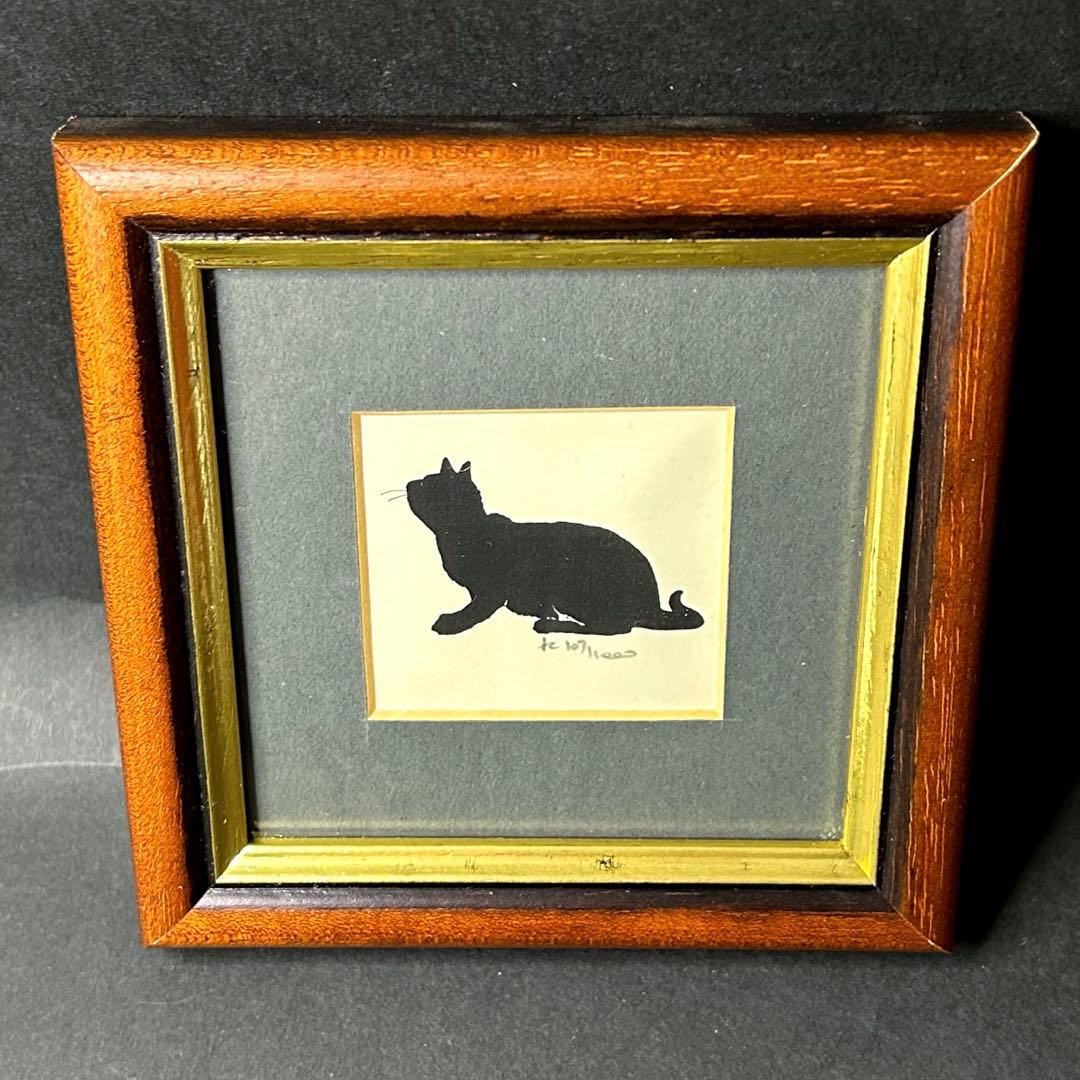 Andrew Cowley ￼版画　猫限定版　シルエット画　猫6点セット