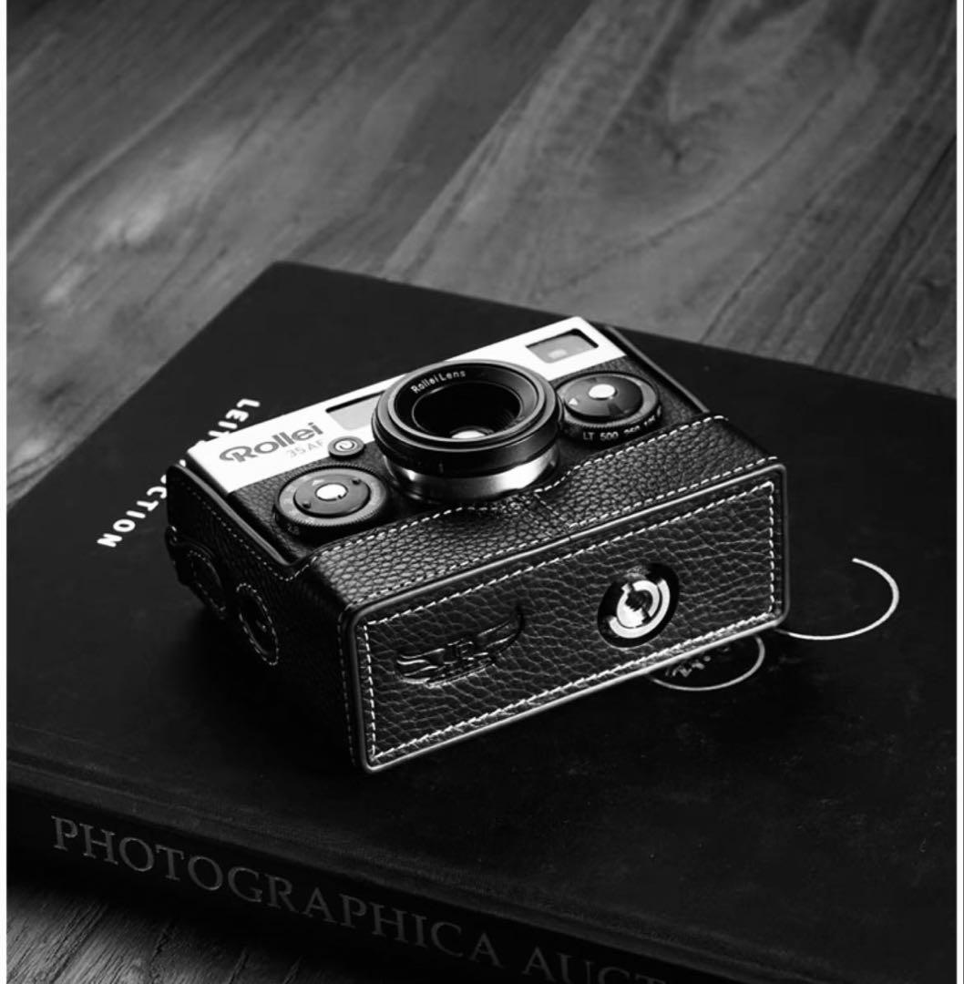新品 本革カメラケース Rollei35AF用