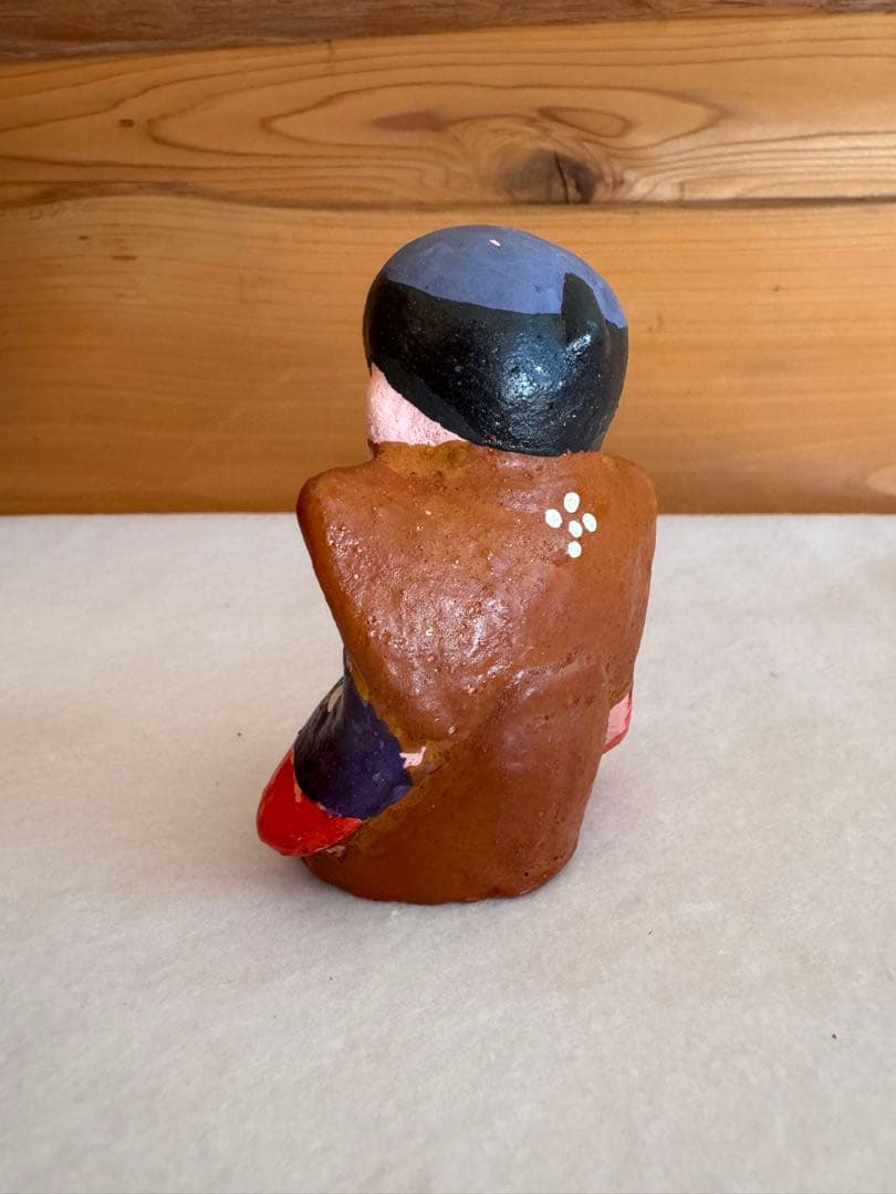 希少 中野土人形 奈良久雄 福助 郷土玩具 民藝 伝統文化 長野県