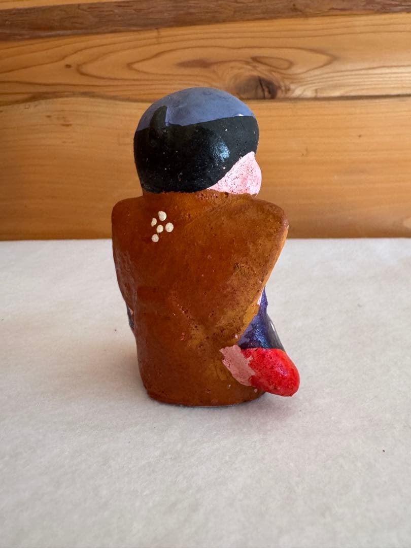 希少 中野土人形 奈良久雄 福助 郷土玩具 民藝 伝統文化 長野県