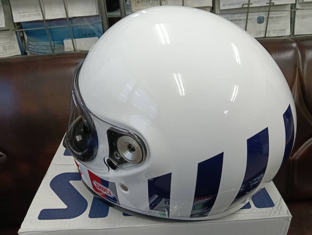 美品 SHOEI グラムスター TC-10 XLサイズ ホワイト×レッド