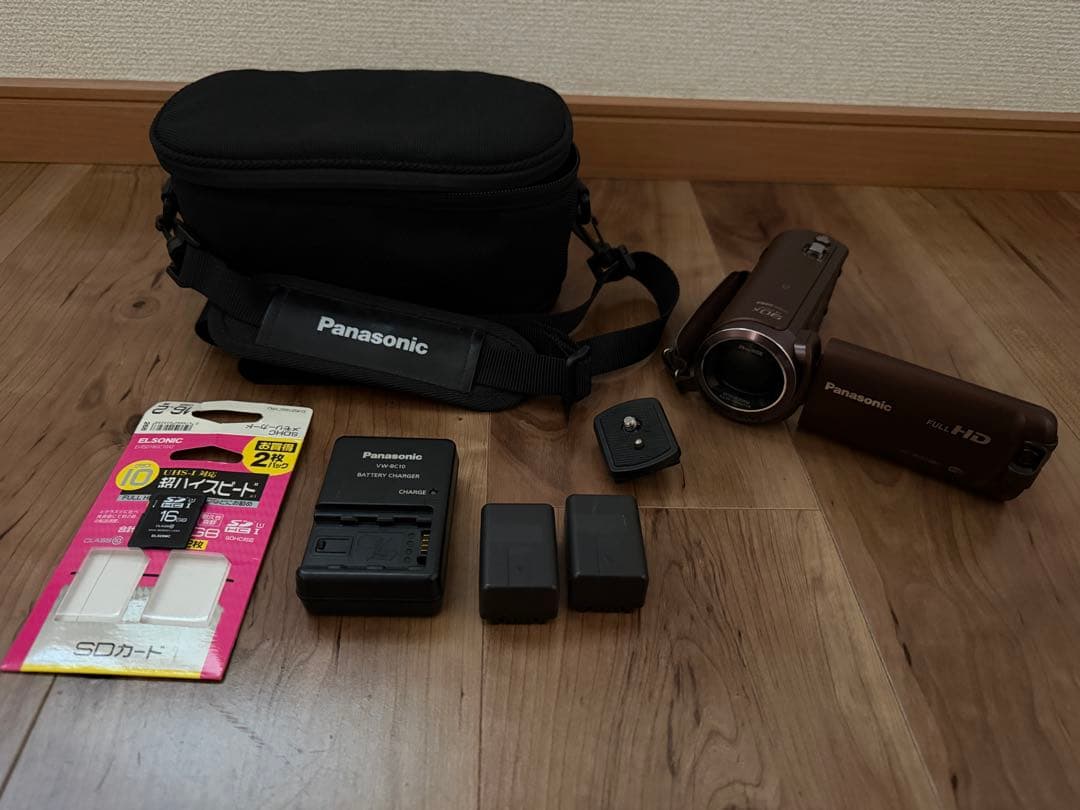 【純正バッテリー2個]Panasonicビデオカメラ HC-W570M フルHD