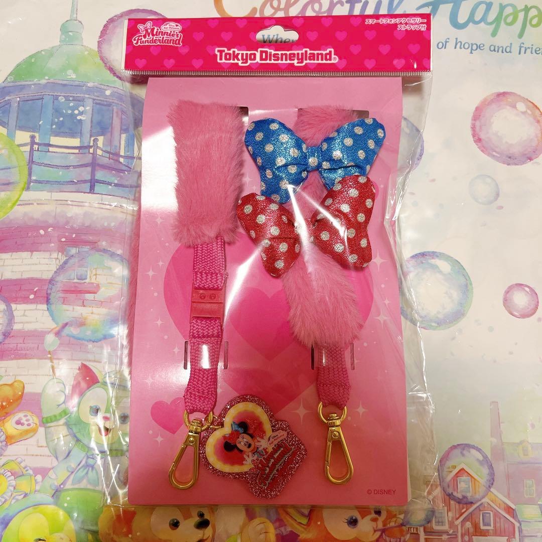 ④スマートフォンアクセサリー　ディズニーパルパルーザ ミニー　スマホアクセ