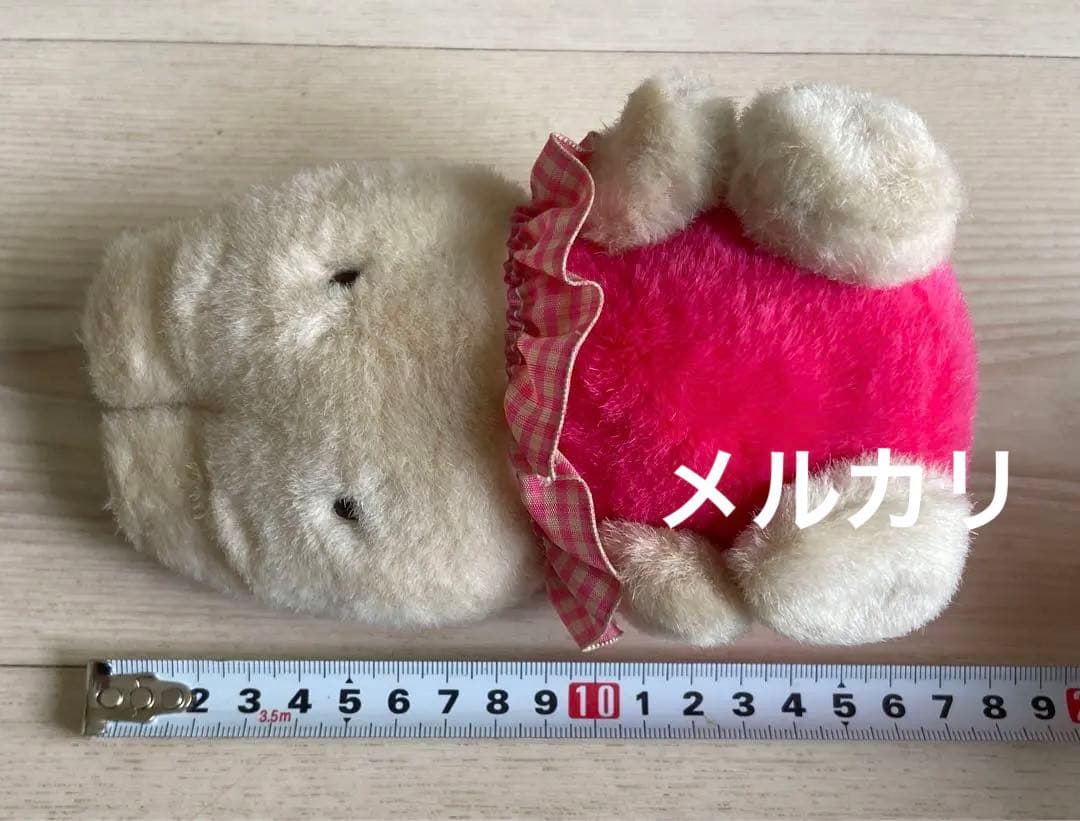 サンリオ　旧ロゴ　マロンクリーム　レトロ　ぬいぐるみ　音が鳴る　当時物　昭和平成