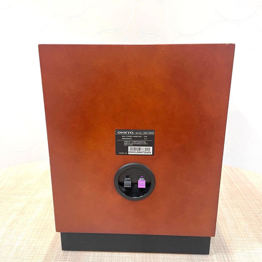 【ONKYO】木目調 5.1ch スピーカーシステム サブウーファー