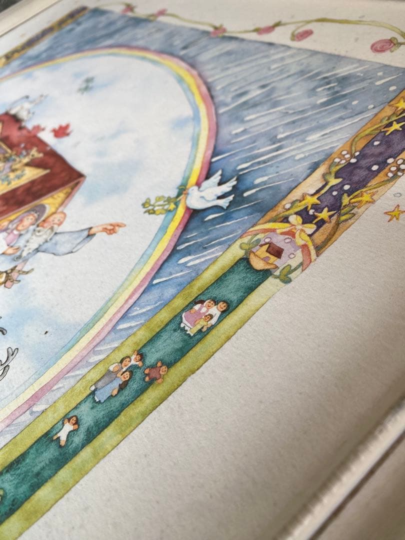 Debbie Kingston Baker Noah's Ark 水彩　絵画