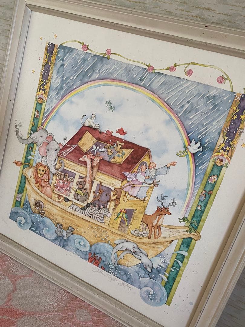Debbie Kingston Baker Noah's Ark 水彩　絵画