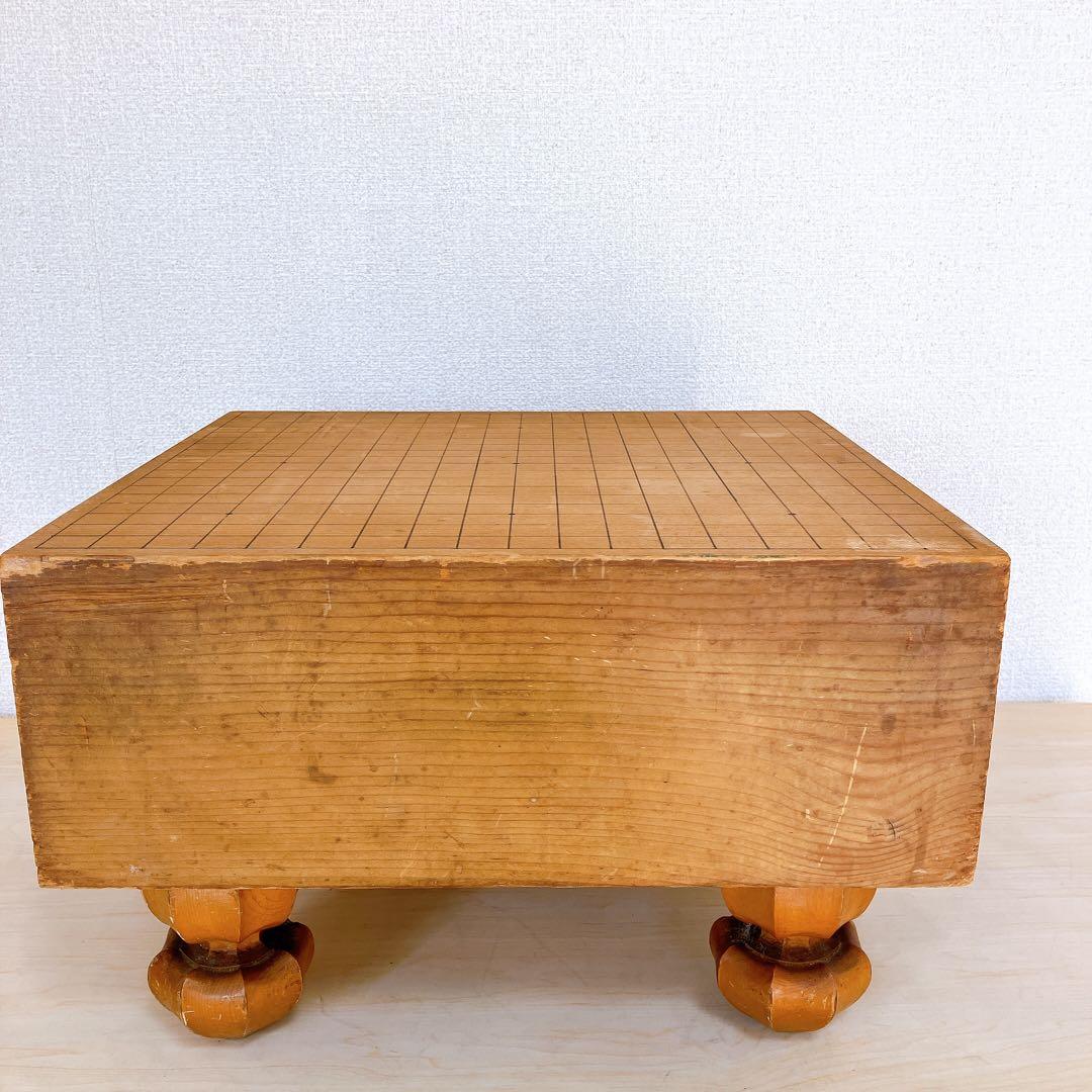 高級 囲碁版 セット 天柾 本榧 へそあり 白蛤石 那智黒石 希少 レトロ