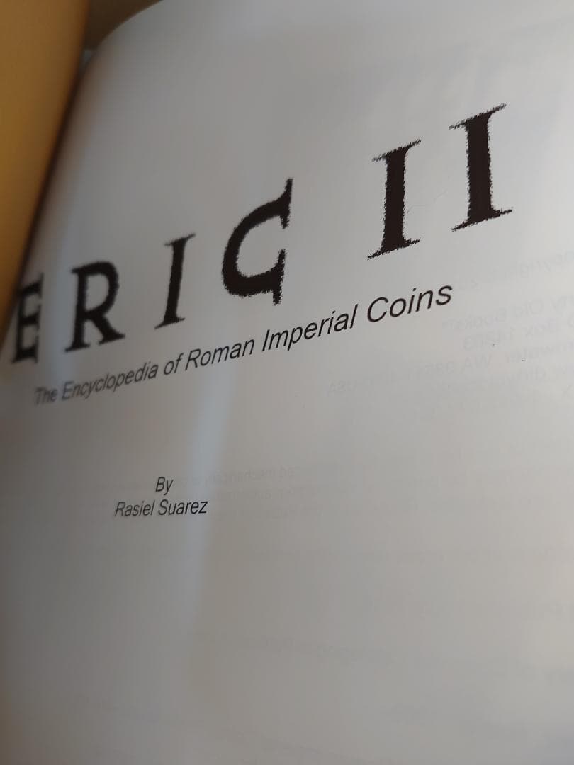 ラジエル・スアレス著『ERIC II ローマ帝国貨幣百科事典』