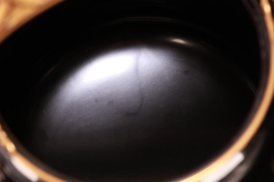 BJ009 高級漆器　時代輪島塗　若松鶴蒔絵　銚子 一対　銀摘　酒道具　懐石道具