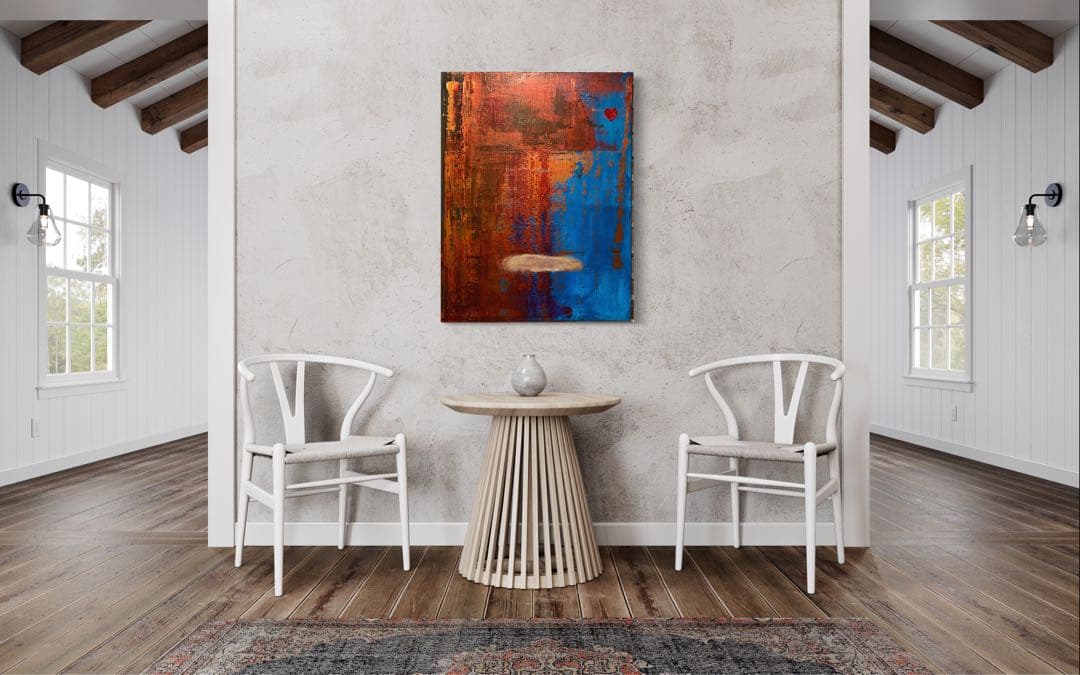 アクリル画　抽象画　新品　abstract art 現代アート　大きめ