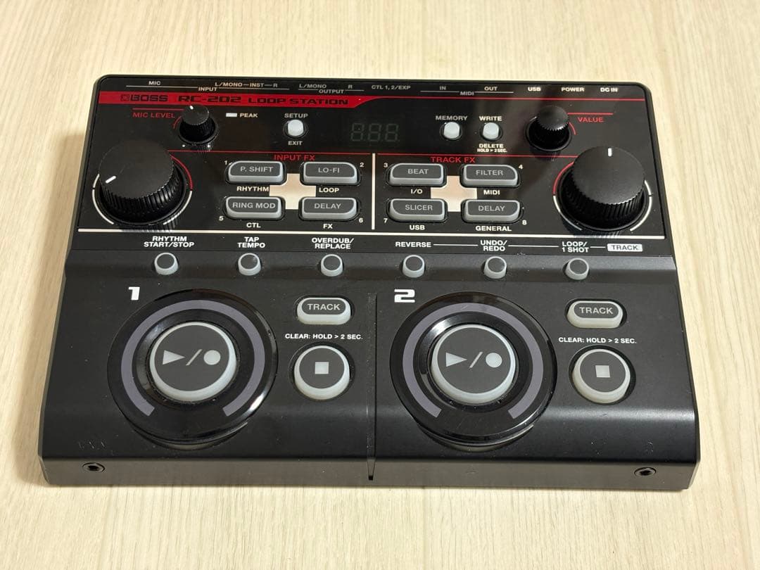 【美品】BOSS RC-202 ループステーション　ケーブル 説明書 箱付属