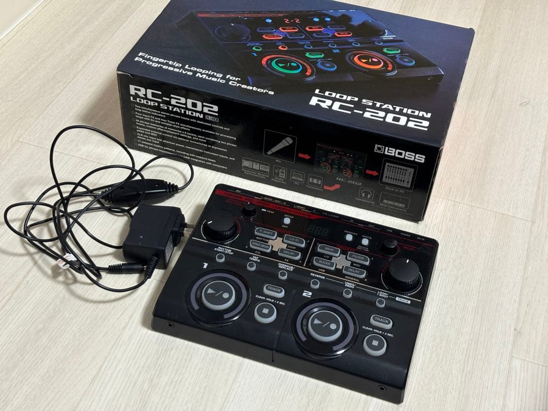 【美品】BOSS RC-202 ループステーション　ケーブル 説明書 箱付属
