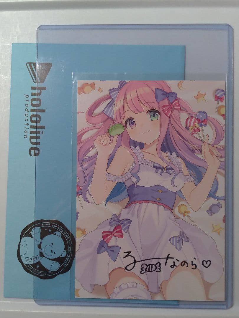 姫森ルーナ 誕生日記念ボイス2020の付属品 直筆サインポストカード ホロライブ