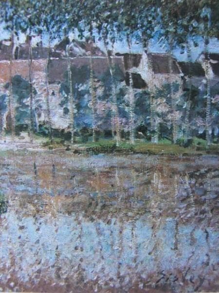 モーリス・ユトリロ、雪のラパン・アジル、希少画集画、新品額装付