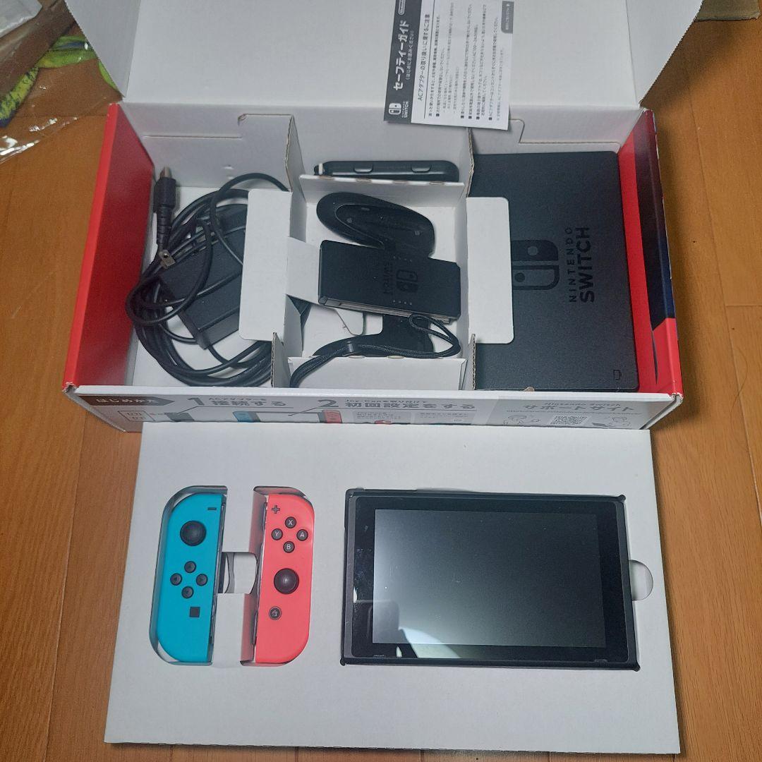NintendoSwitch本体 バッテリー強化 箱付き 付属品完品