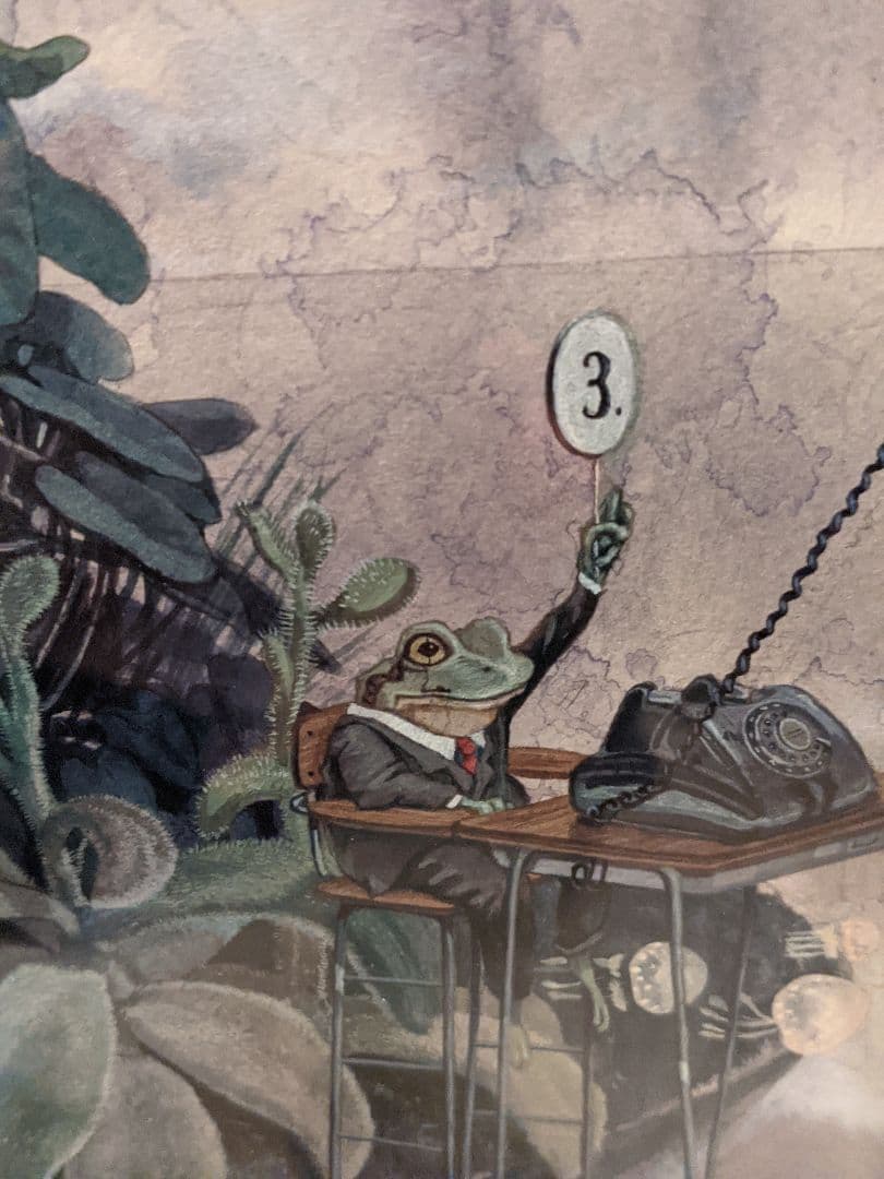 絵画　少女　水彩画