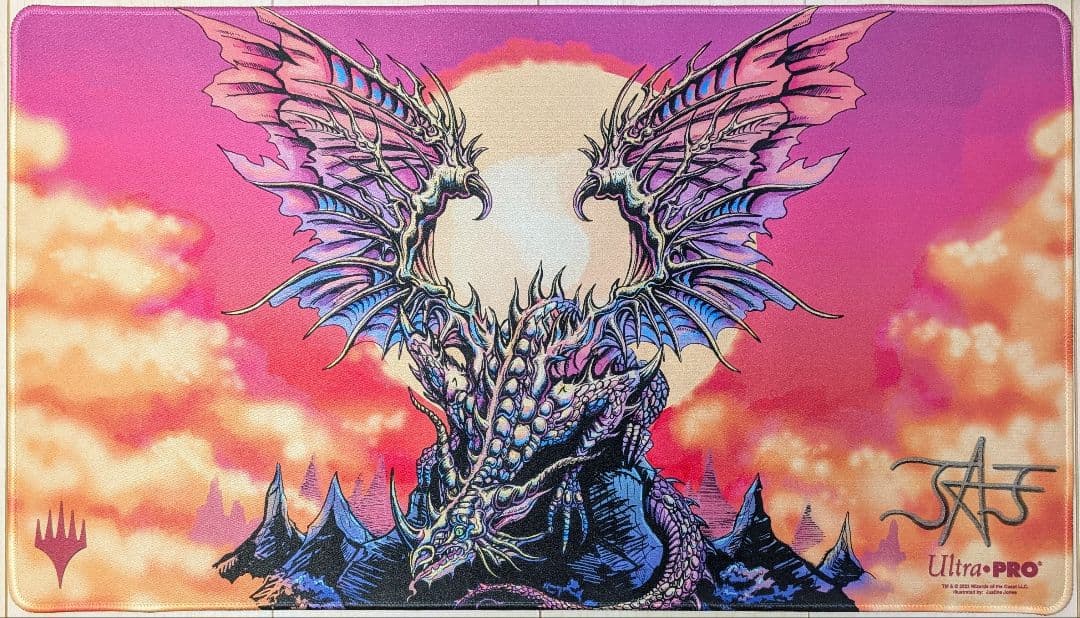 【未使用】MTG　SecretLair　始祖ドラゴン　プレイマット　サインド