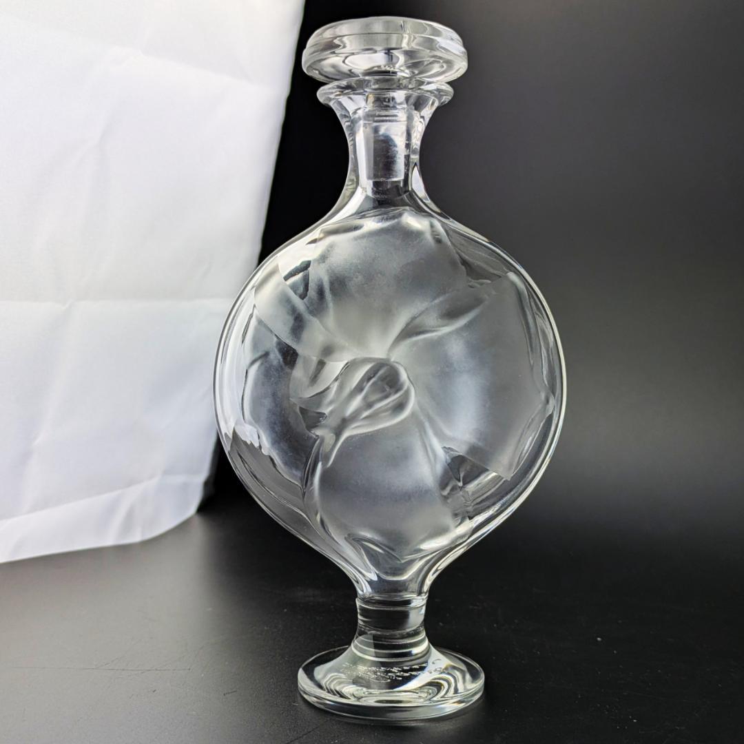 m*i様 ラリック Moulin Rouge 香水瓶 フロストガラス 花モチーフ