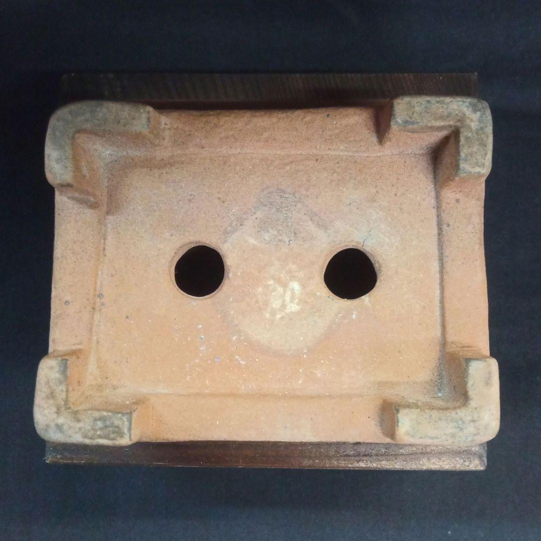 002.【 陶 翠 】春秋 /長方鉢/ミニ盆栽鉢/木箱付き