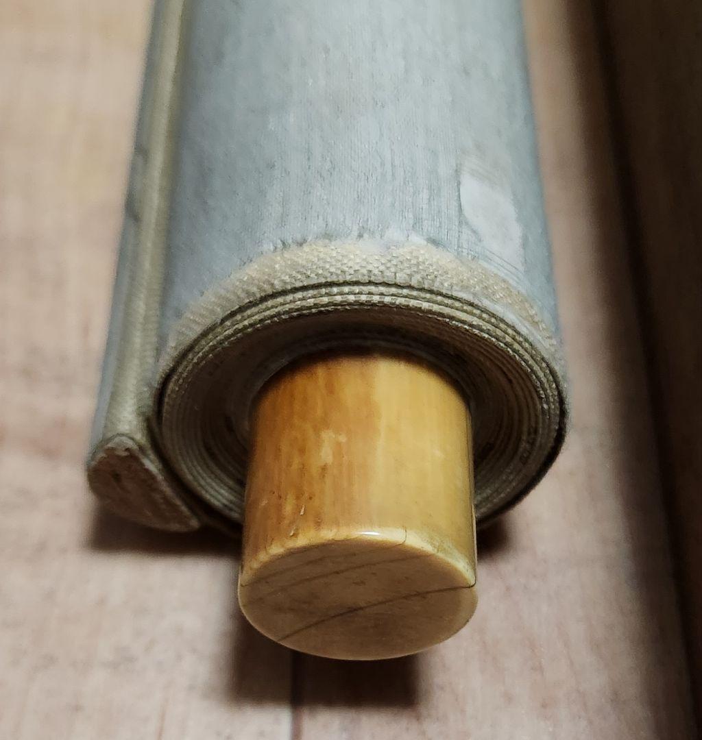 【春色梅花鳥居図】英一蝶 989　掛け軸　肉筆