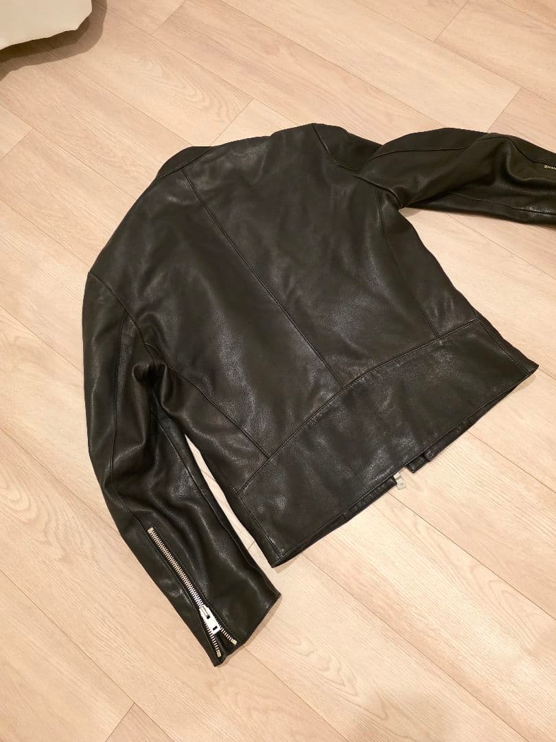 メゾンマルジェラ 八の字 ライダース レザージャケット 48