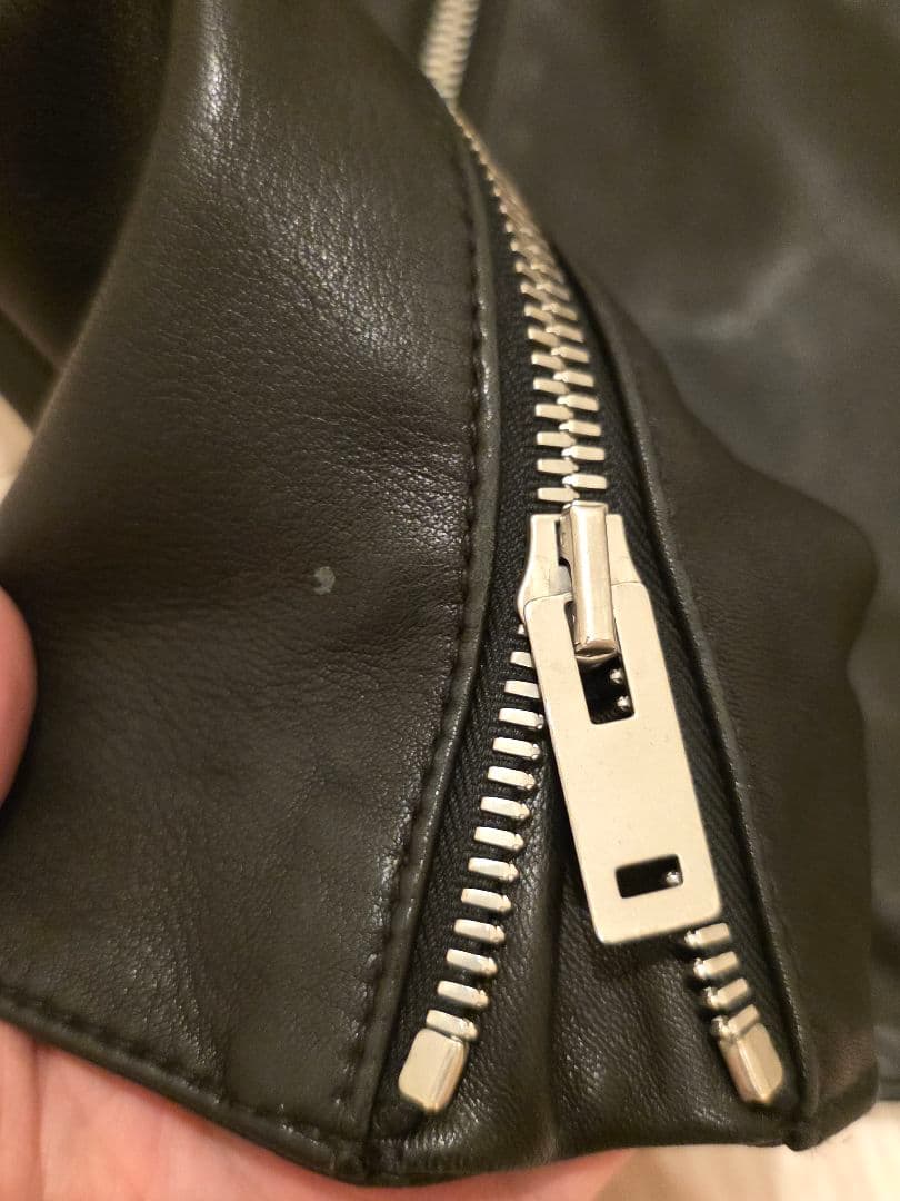 メゾンマルジェラ 八の字 ライダース レザージャケット 48