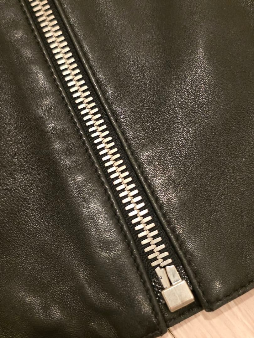 メゾンマルジェラ 八の字 ライダース レザージャケット 48